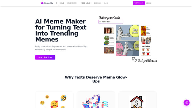 Free Memeclip AI Tool Review
