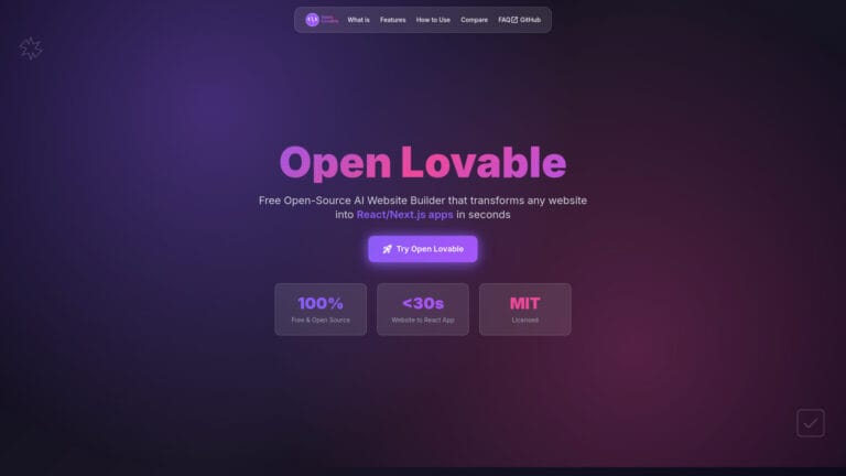 Advanced Open Lovable AI Tool Review