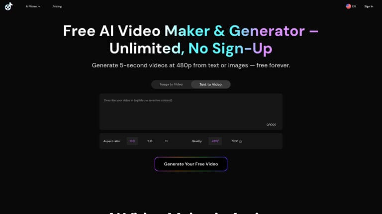 Best Free AI Video Maker & Generator AI Tool Review