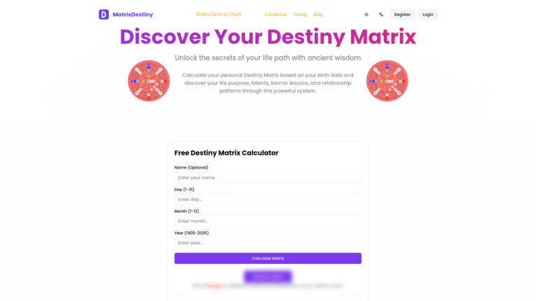 Trending Destiny Matrix Chart Calculator AI Tool Review