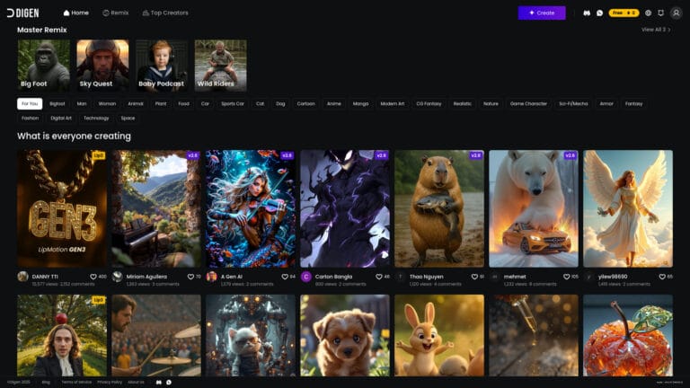 Trending Digen AI AI Tool Review