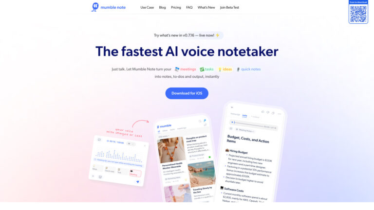 New Mumble Note AI Tool Review