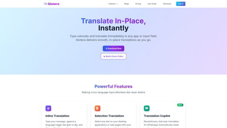 Free Glotera AI AI Tool Review