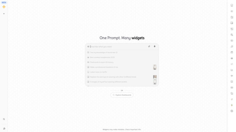 Innovative Widgens AI Tool Review