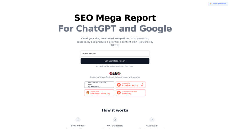 Powerful Seo Mega Report AI Tool Review