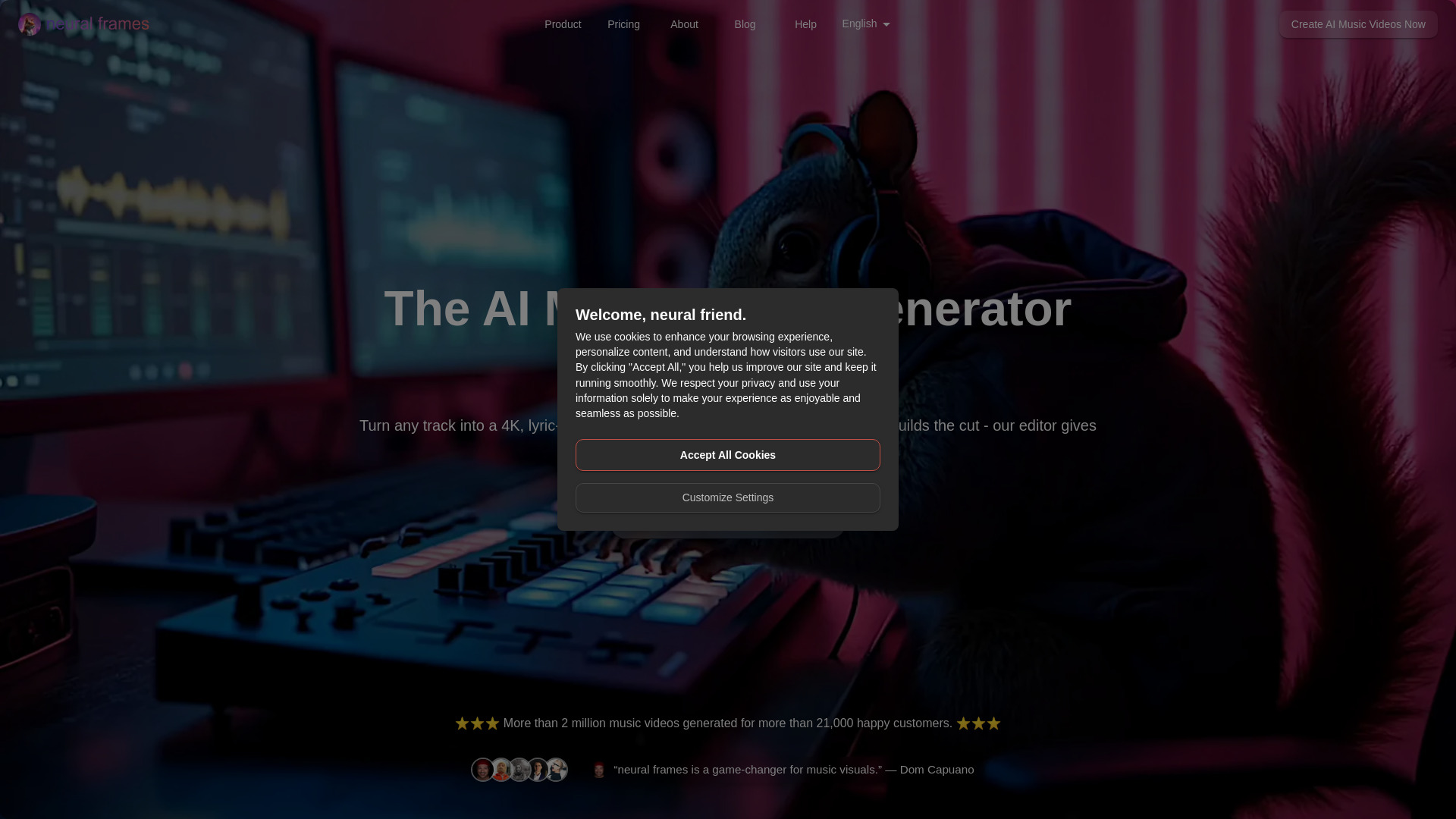 AI music video generator