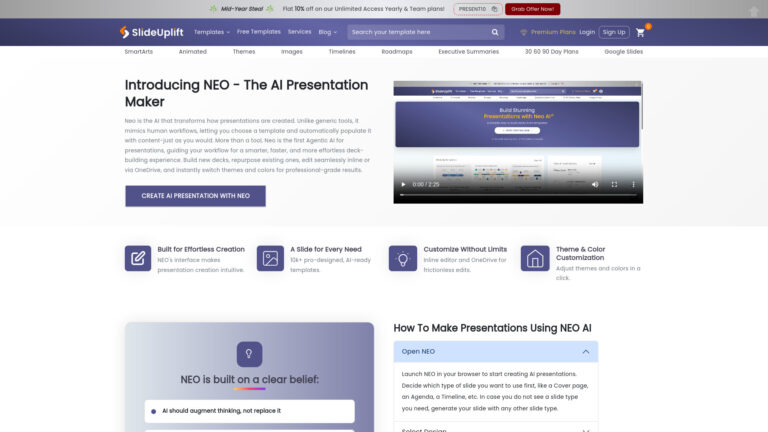 Advanced Neo AI Presentation Maker AI Tool Review
