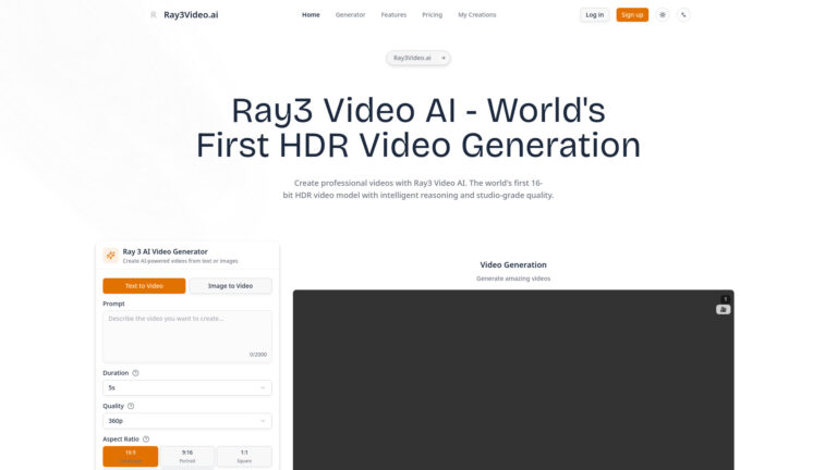 Best Ray3 Video AI AI Tool Review
