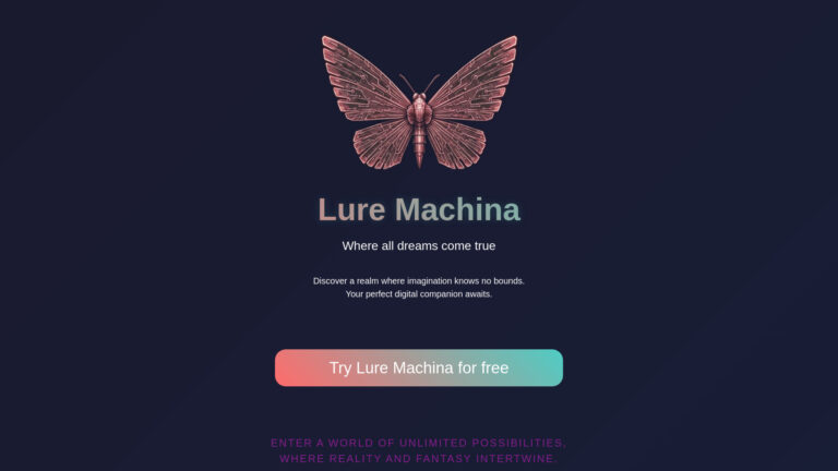 Free Lure Machina AI Companion AI Tool Review