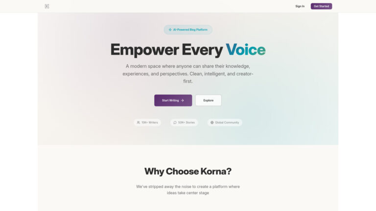 Free Korna AI Tool Review