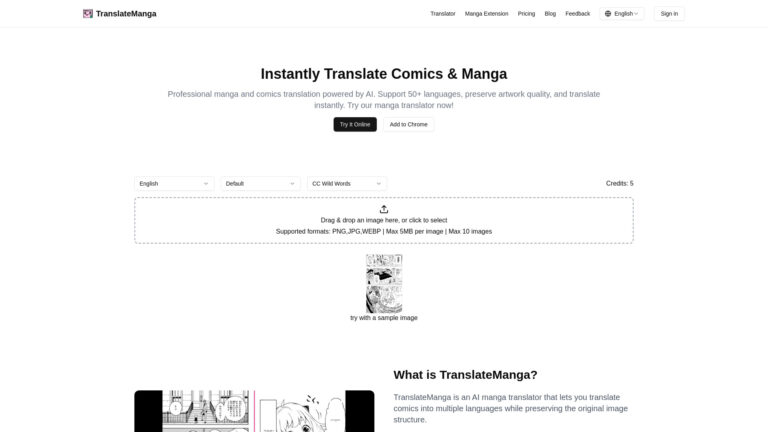 Advanced Translatemanga AI Tool Review