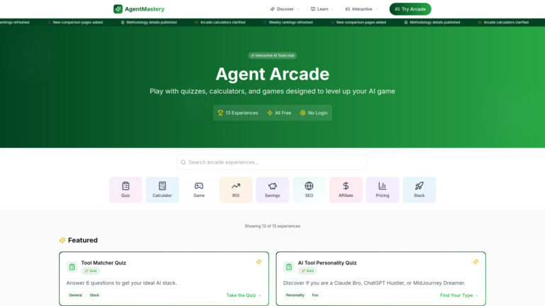 Trending Agentmastery Arcade AI Tool Review