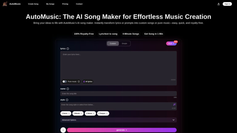 Best AI Song Maker AI Tool Review