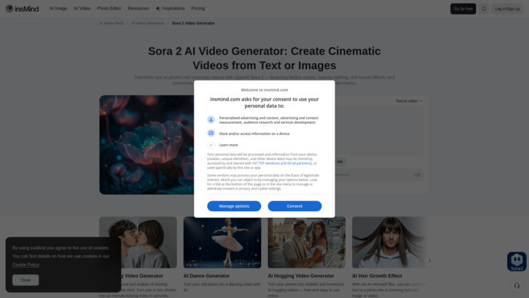 New Sora 2 AI Video Generator – Text & Image To Video Online By Insmind AI Tool Review
