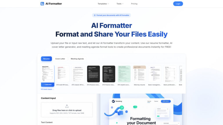 Advanced AI Formatter AI Tool Review