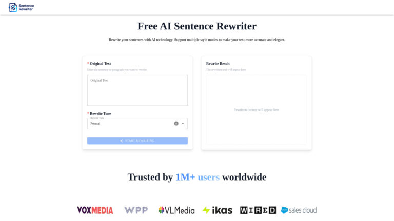 Smart Sentence Rewriter AI Tool Review