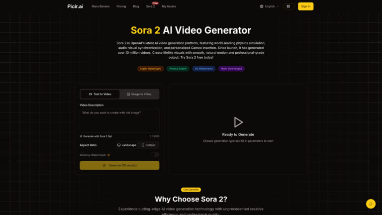 New Sora 2 AI Video Generator AI Tool Review