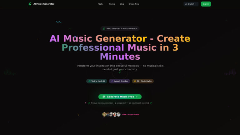 Advanced AI Music Generator AI Tool Review