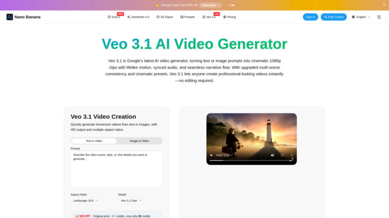 New Veo 3.1 AI Video Generator AI Tool Review