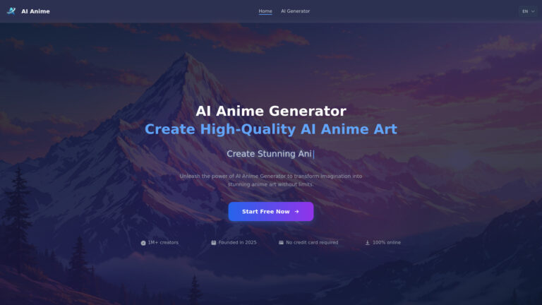 Top AI Anime Generator AI Tool Review