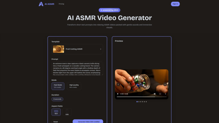 Top AI Asmr AI Tool Review