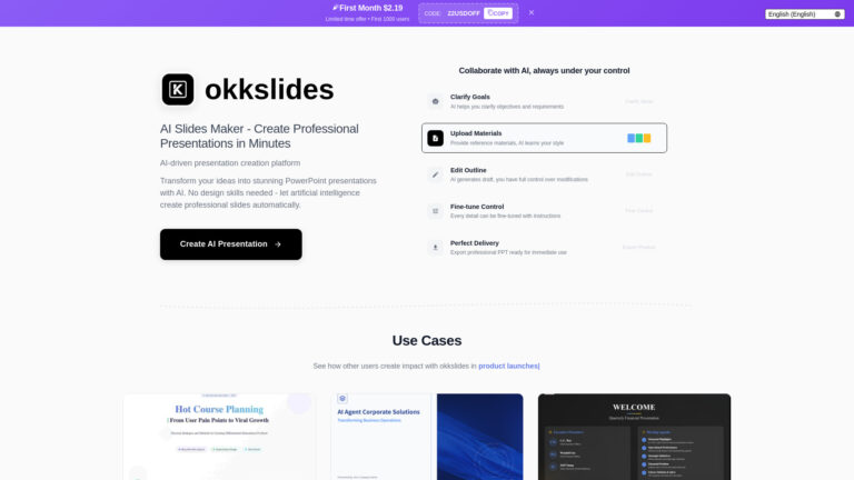Smart Okkslides AI Tool Review