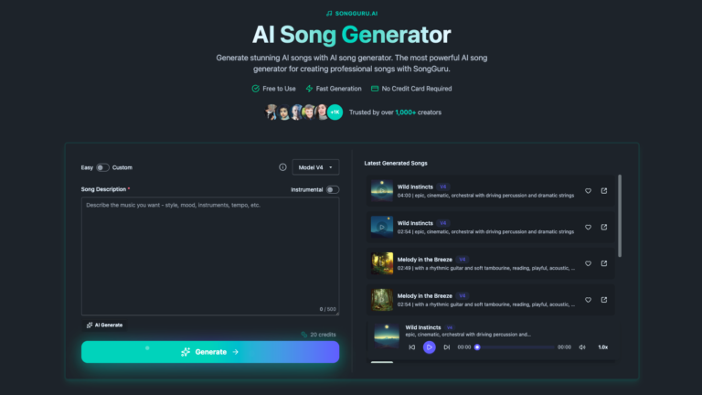 Smart Songguru AI Tool Review