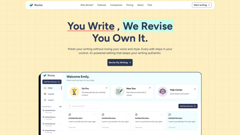 Best Revise AI Tool Review