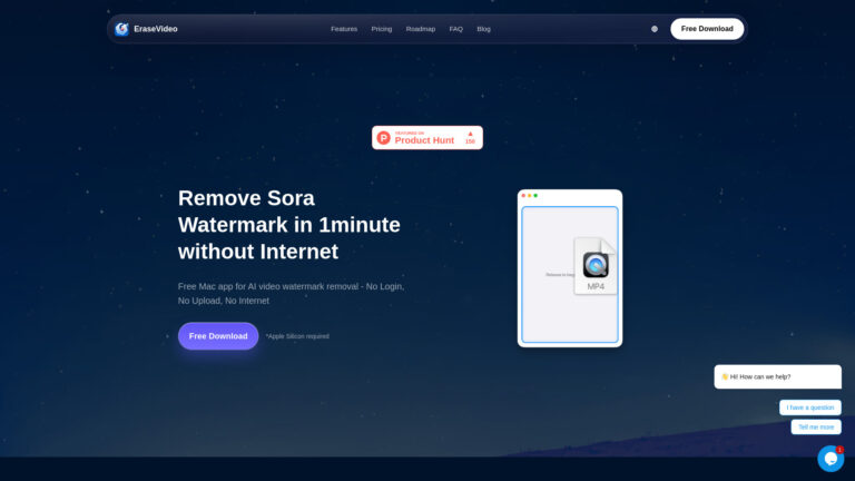 Smart Erasevideo — The Best Way To Remove Sora Watermark On Mac AI Tool Review