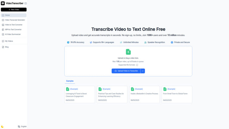 Innovative Video Transcriber AI AI Tool Review