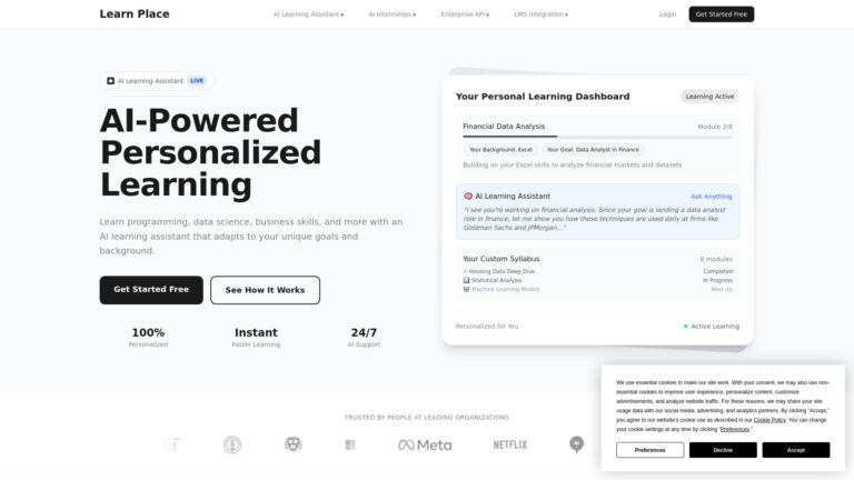 Popular Learn Place AI AI Tool Review