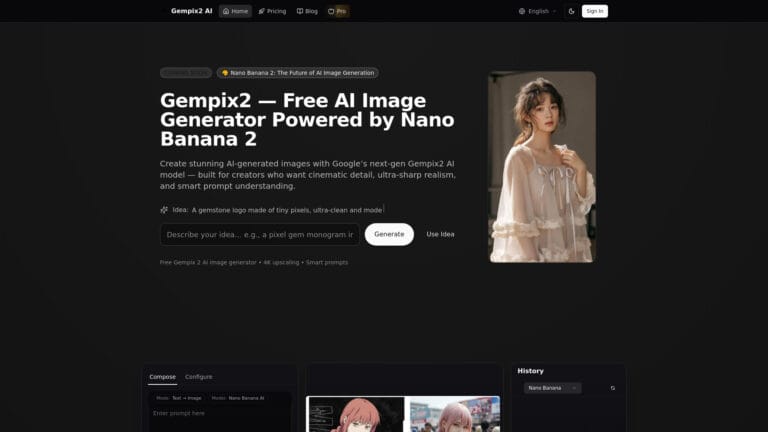 Best Gempix 2 AI Image Generator AI Tool Review