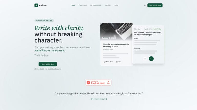 Powerful Arcitext AI Tool Review