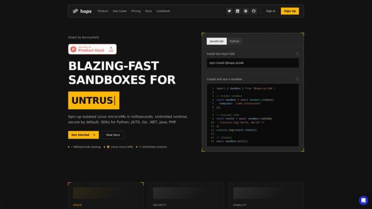 Powerful Hopx AI Tool Review
