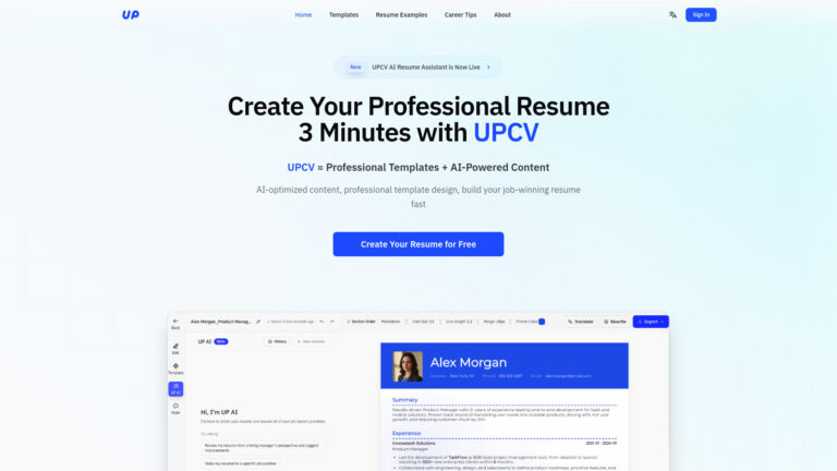 Best Upcv AI Tool Review