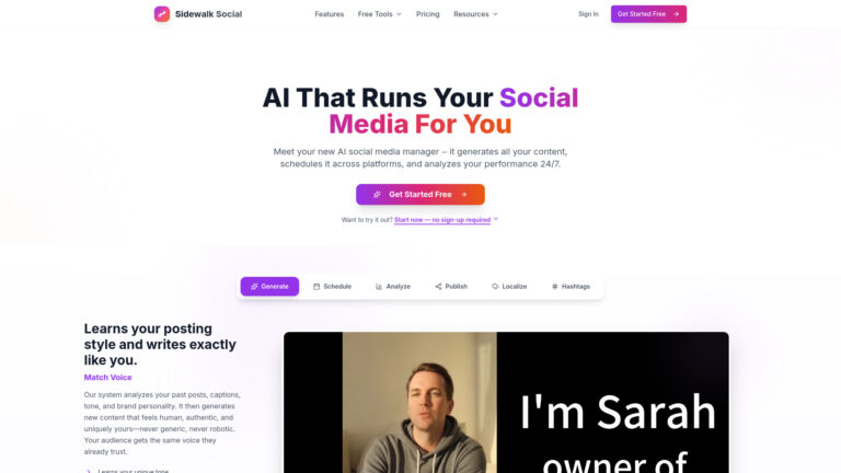 Smart Sidewalk Social AI Tool Review
