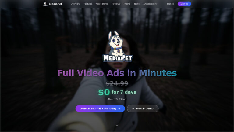 Free Mediapet AI Tool Review