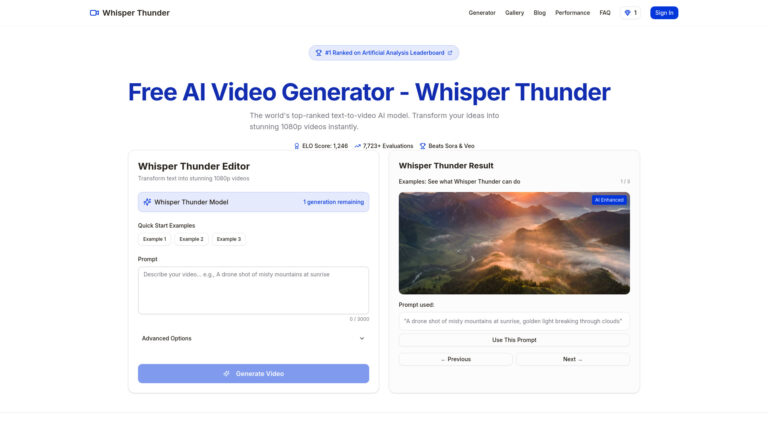 Trending Whisperthunder Online AI Tool Review