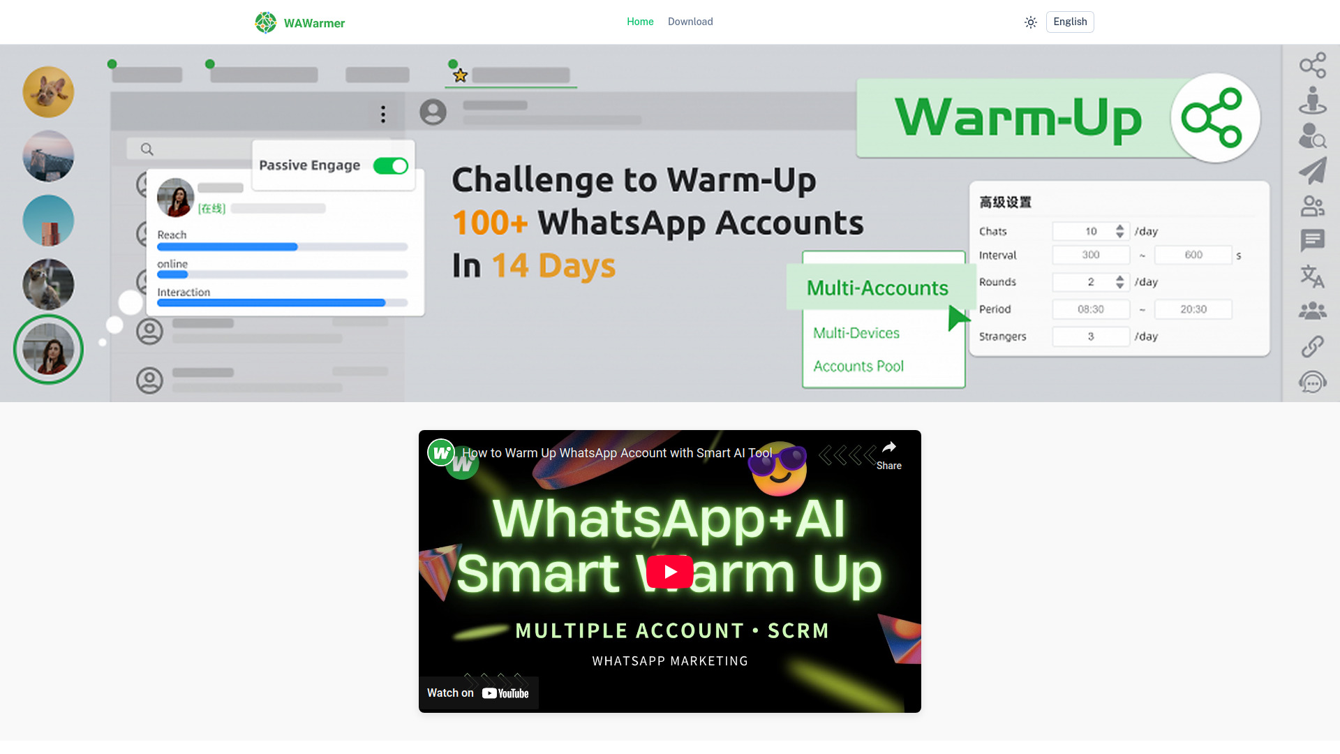WhatsApp Warmup Tool
