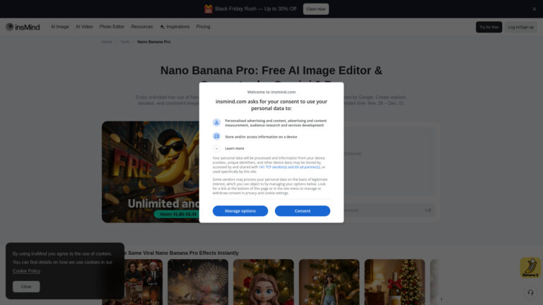 Smart Nano Banana Pro In Insmind AI Tool Review
