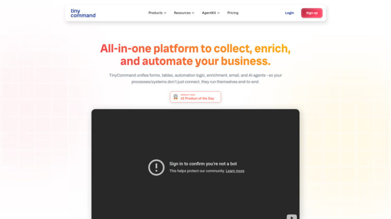 Free Tinycommand AI Tool Review