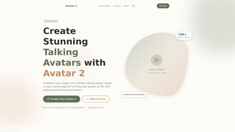 Powerful Avatar 2 AI Tool Review