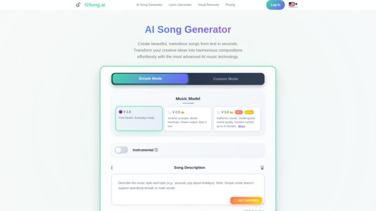 Free Gsong.ai AI Tool Review