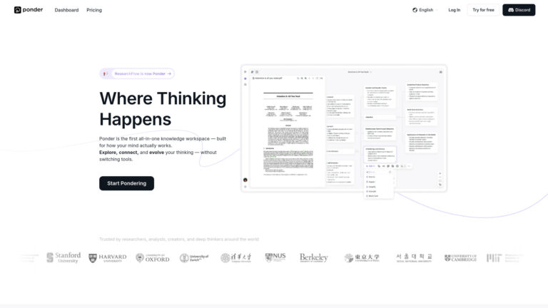 Trending Ponder AI AI Tool Review