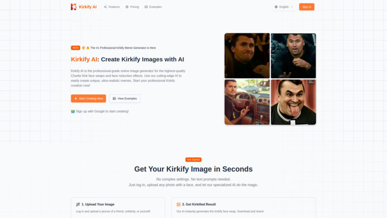 Top Kirkify AI Image Generator AI Tool Review