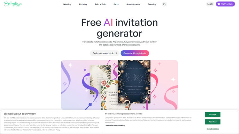 Trending AI Invitation Generator AI Tool Review