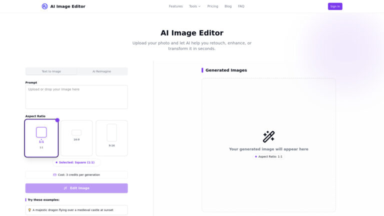 Advanced AI Image Editor AI Tool Review
