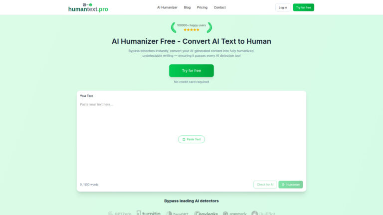 Powerful Humantext.pro AI Tool Review