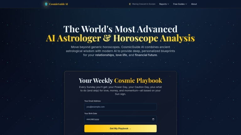 Top Cosmicguideai AI Tool Review