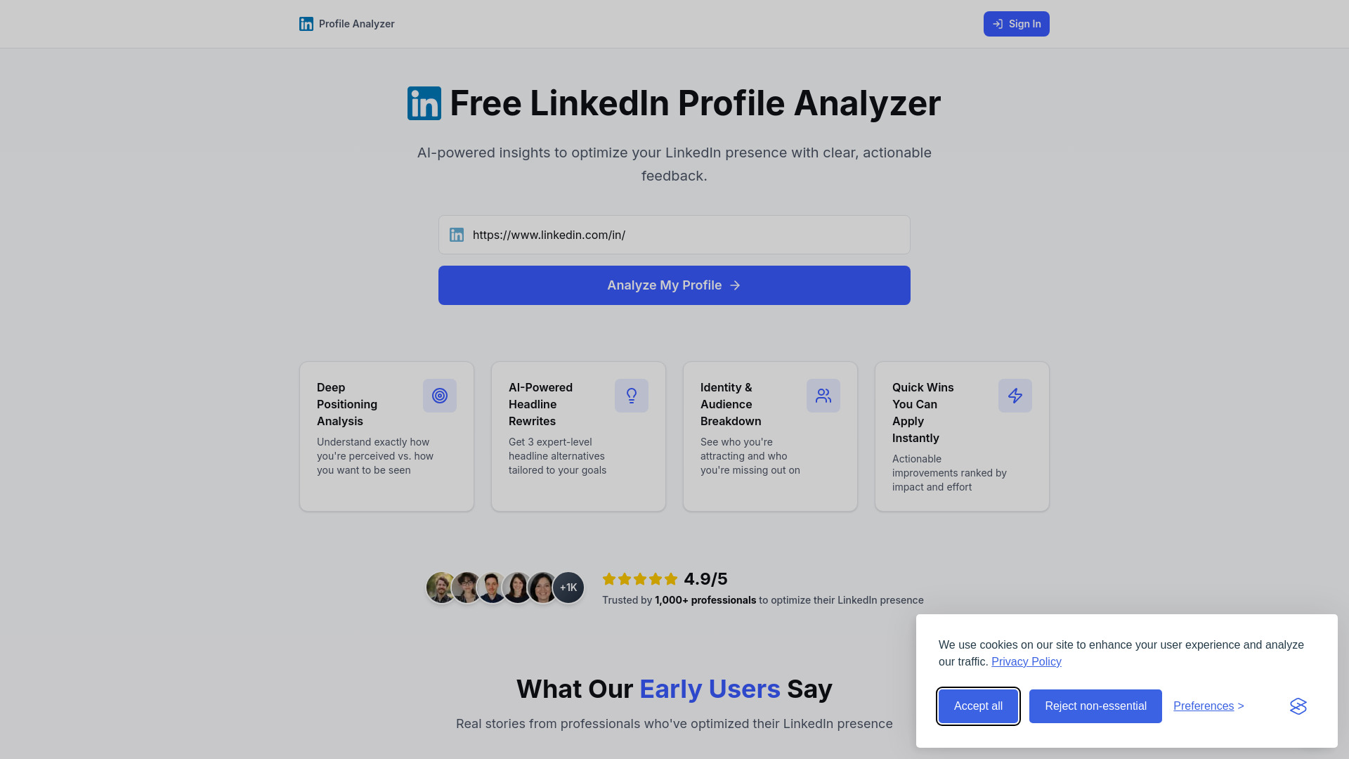 LinkedIn Profile Analyzer